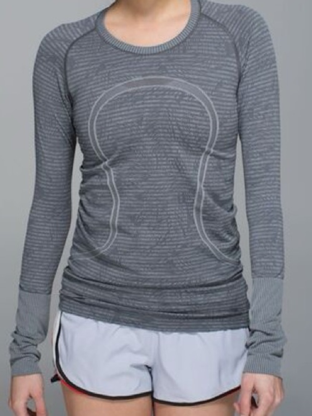 Vintage Lululemon swiftly tech long sleeve with slate floral plant print